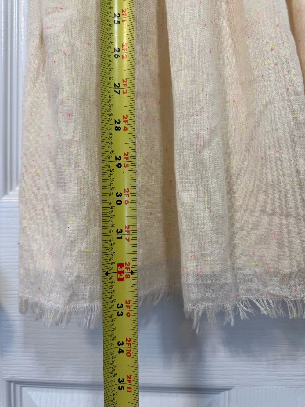 NATURAL LIFE Cream Sleeveless Dress with Bright Floral Embroidery 100% Cotton